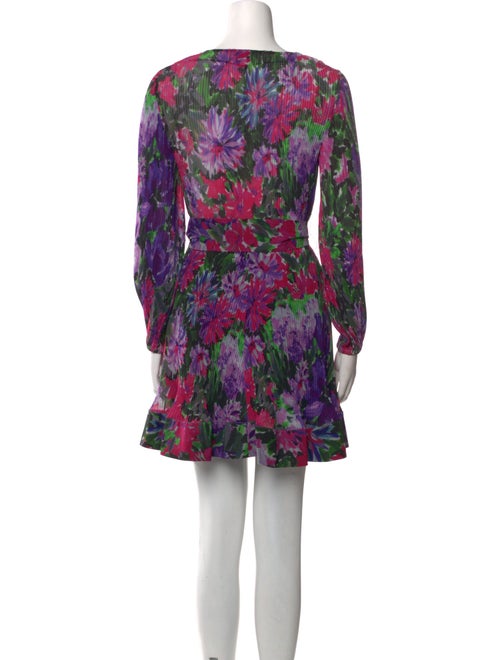 Milly Floral Print Mini Dress