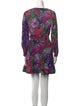 Milly Floral Print Mini Dress