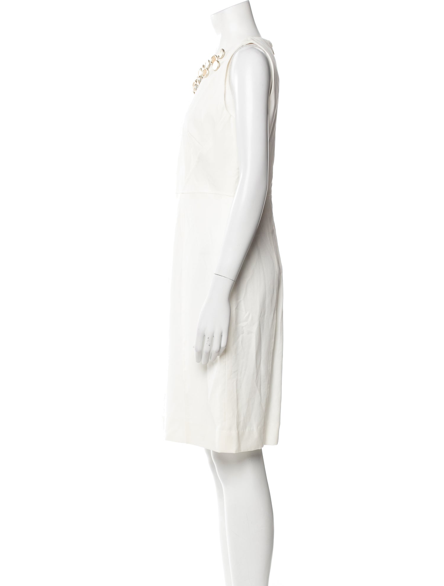 Milly Scoop Neck Mini Dress