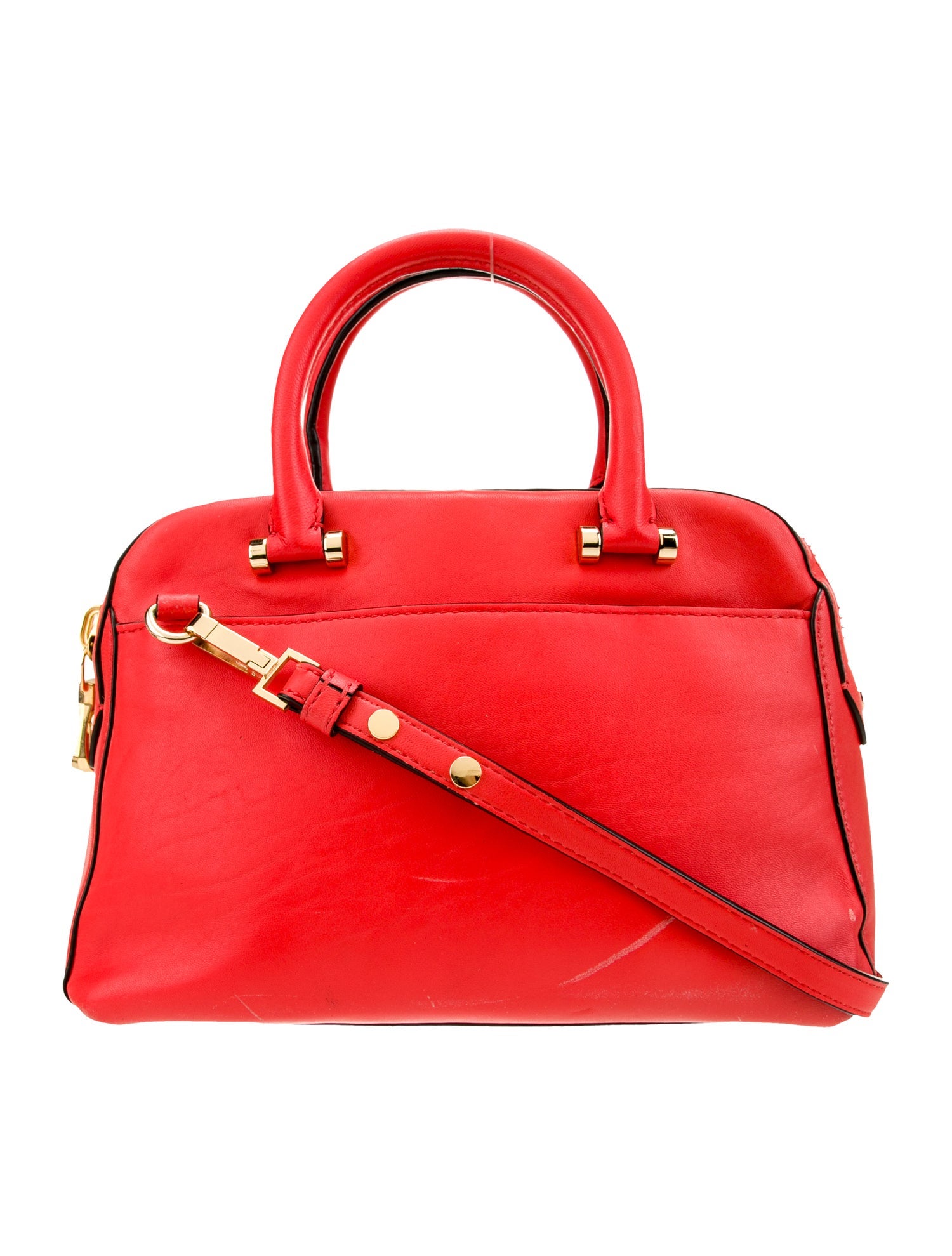 Milly Leather Top Handle Bag