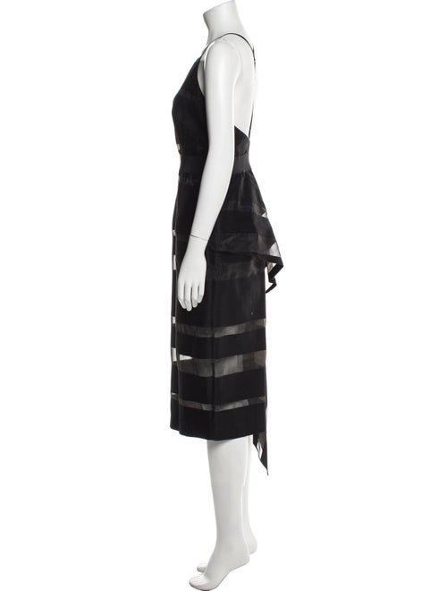 Milly Square Neckline Midi Length Dress