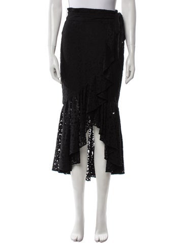 Milly Skirts Lace Midi Length Skirt US 2 | XS