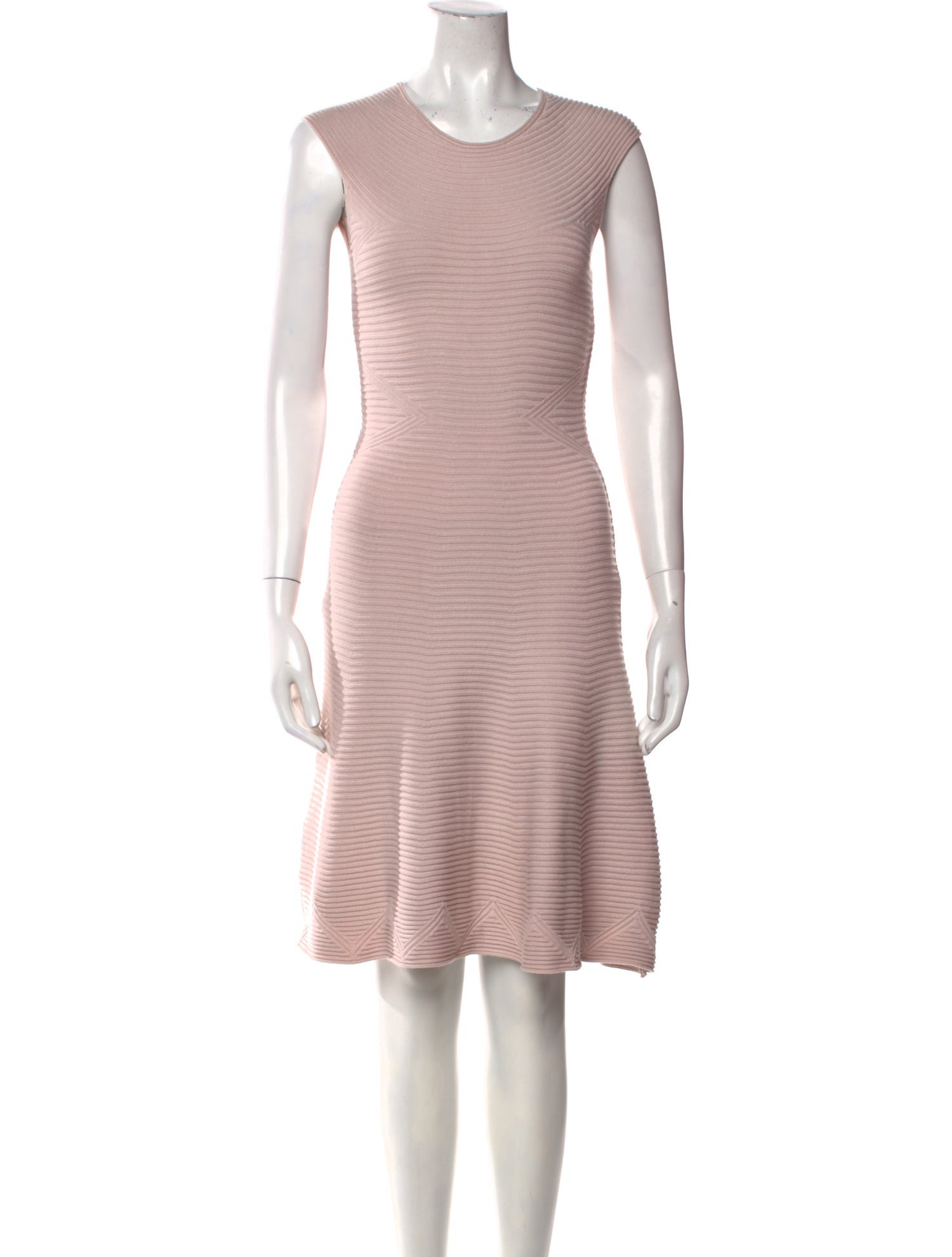 Milly Scoop Neck Knee-Length Dress