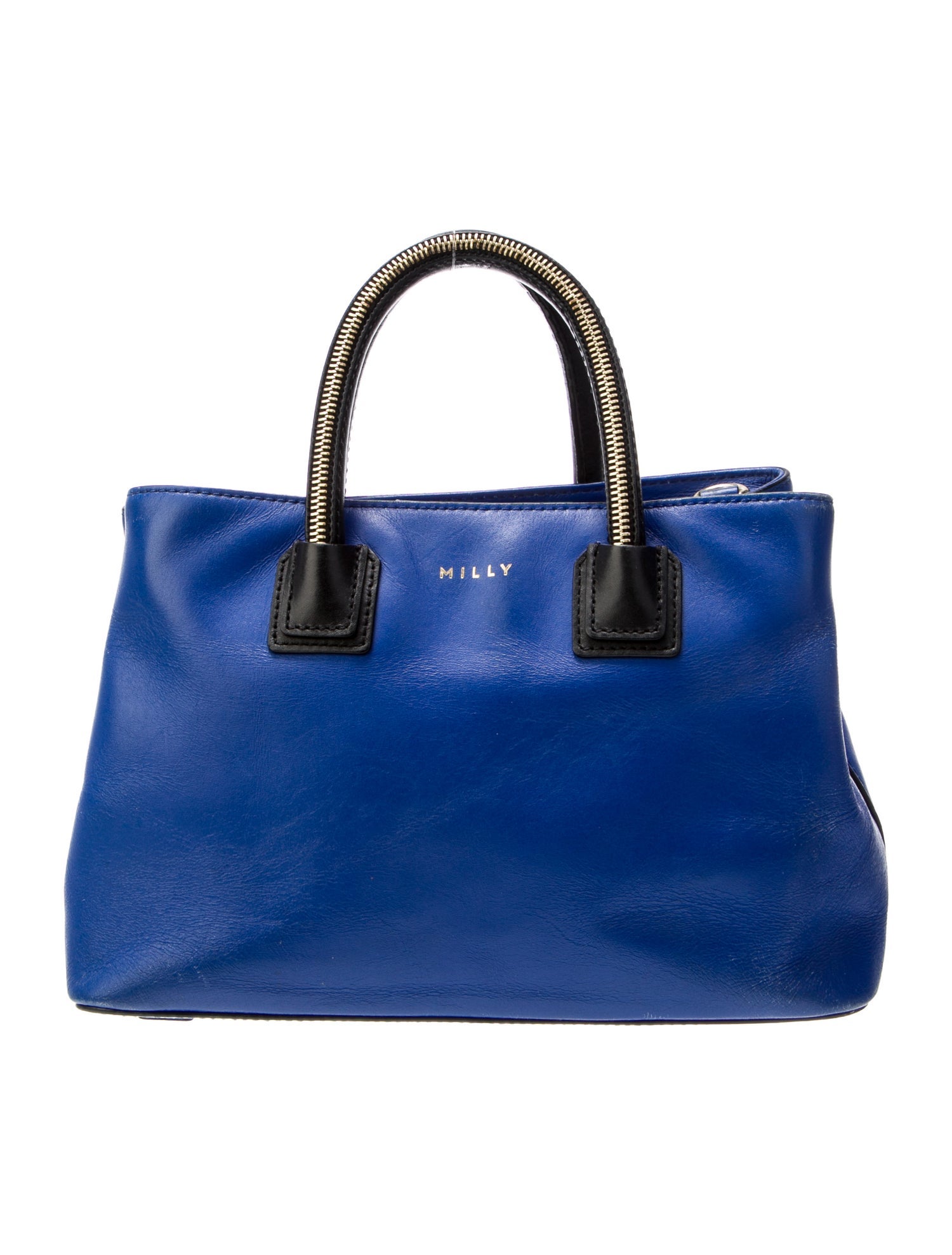Milly Leather Top Handle Bag