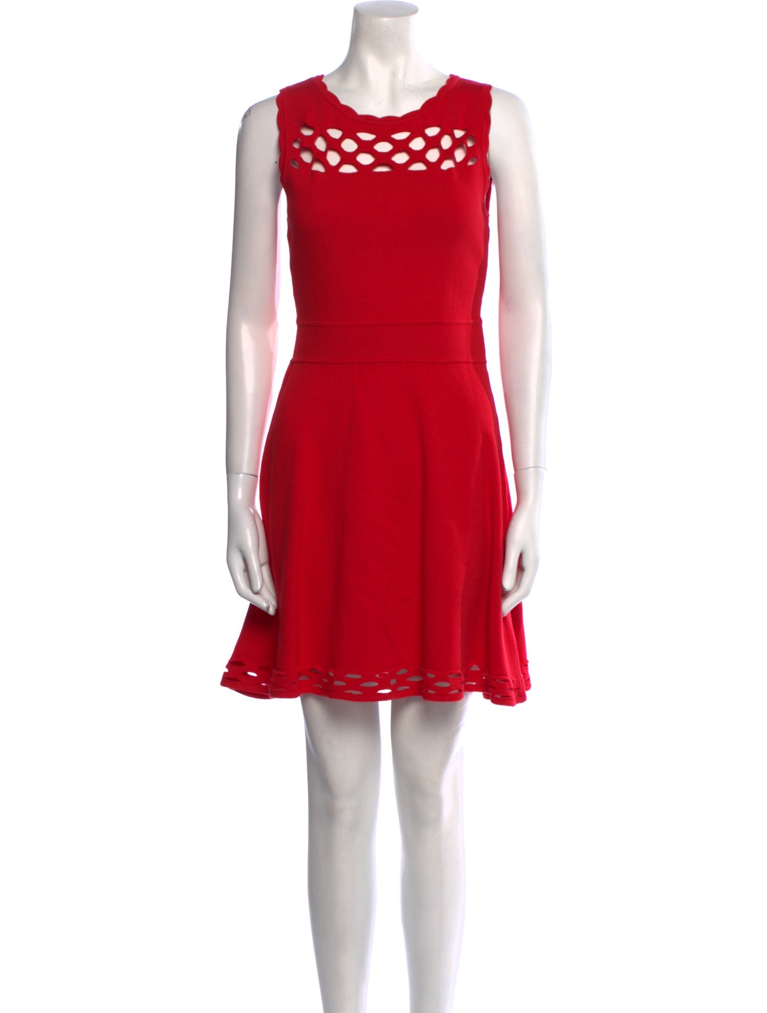 Milly Scoop Neck Mini Dress