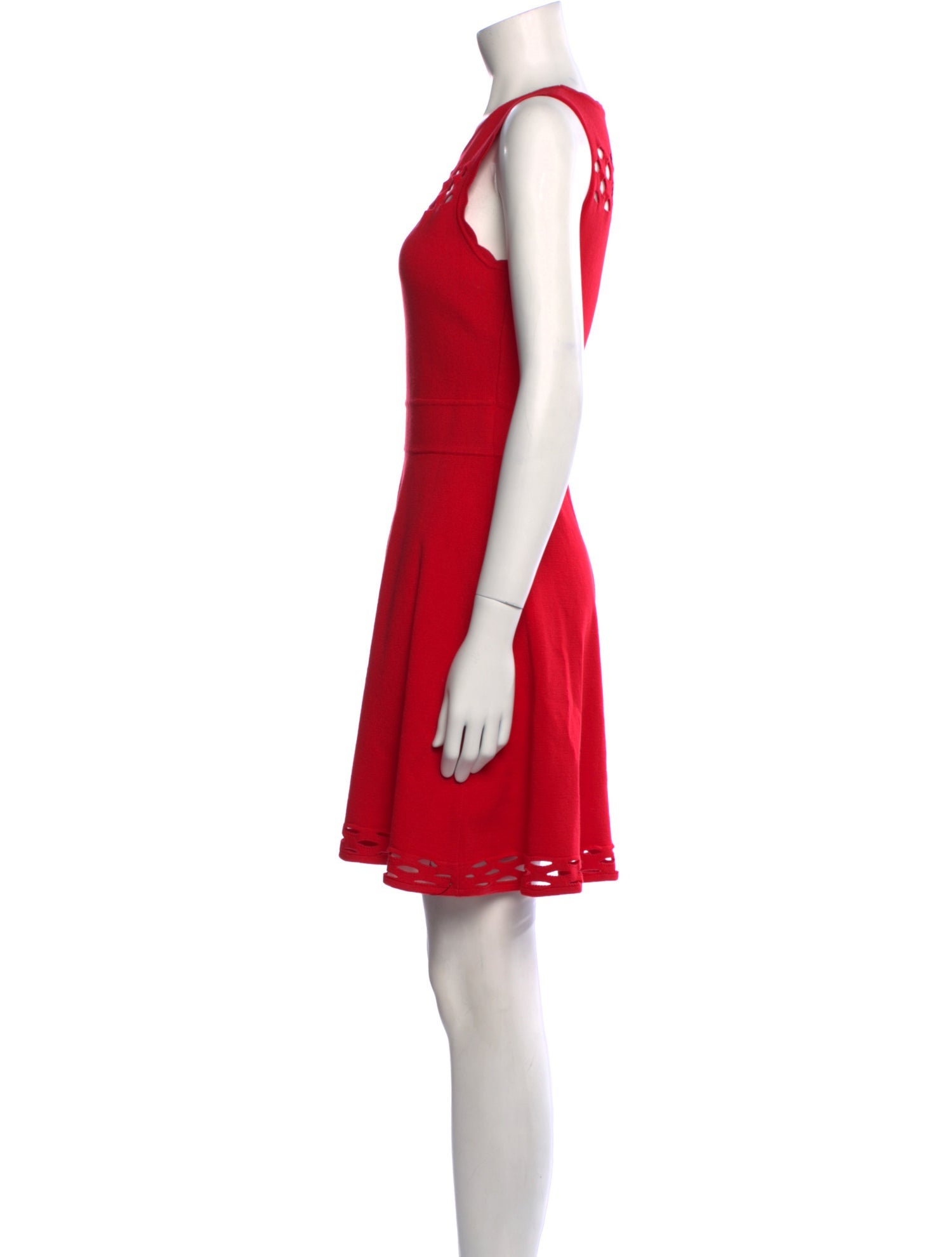 Milly Scoop Neck Mini Dress