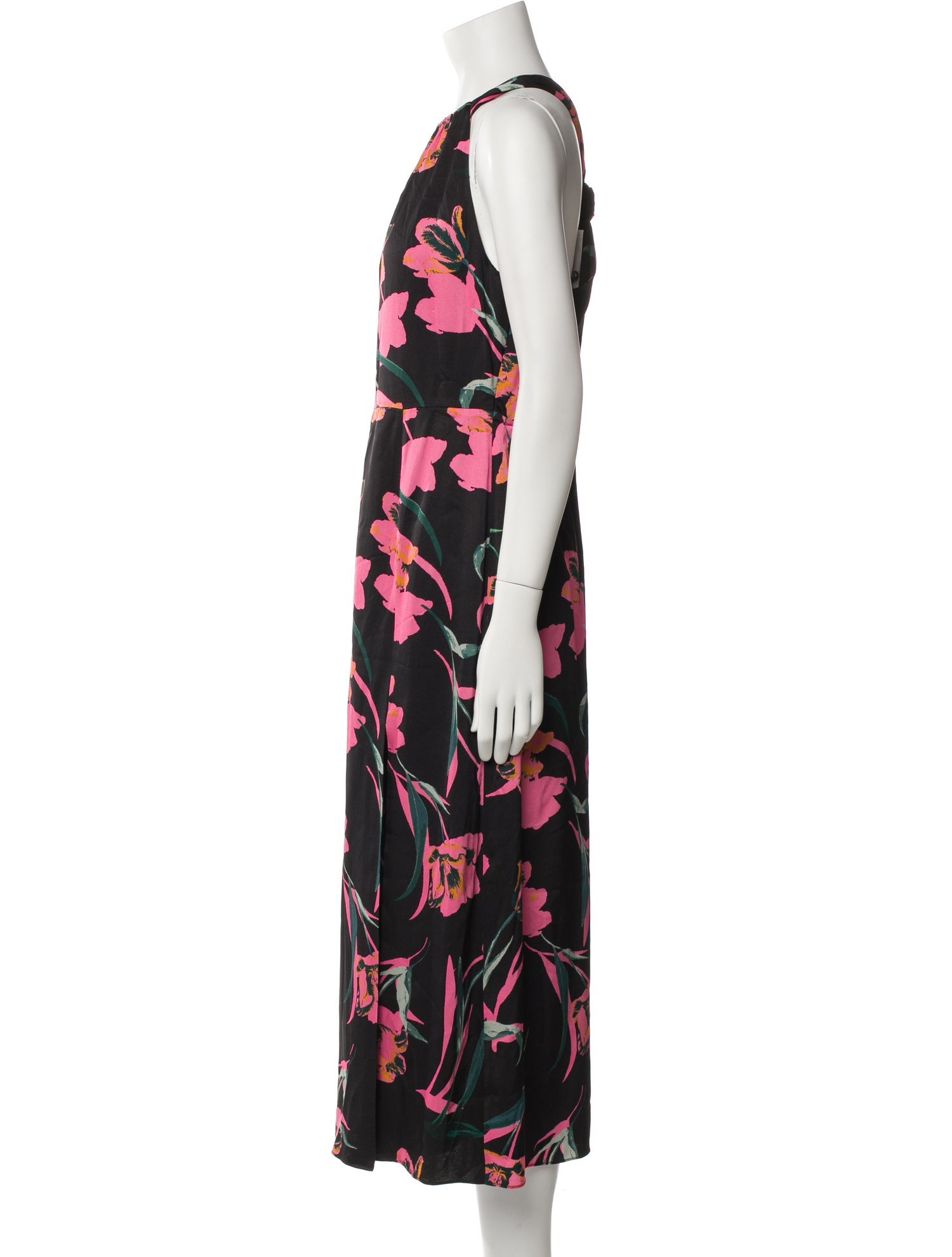 Milly Floral Print Long Dress