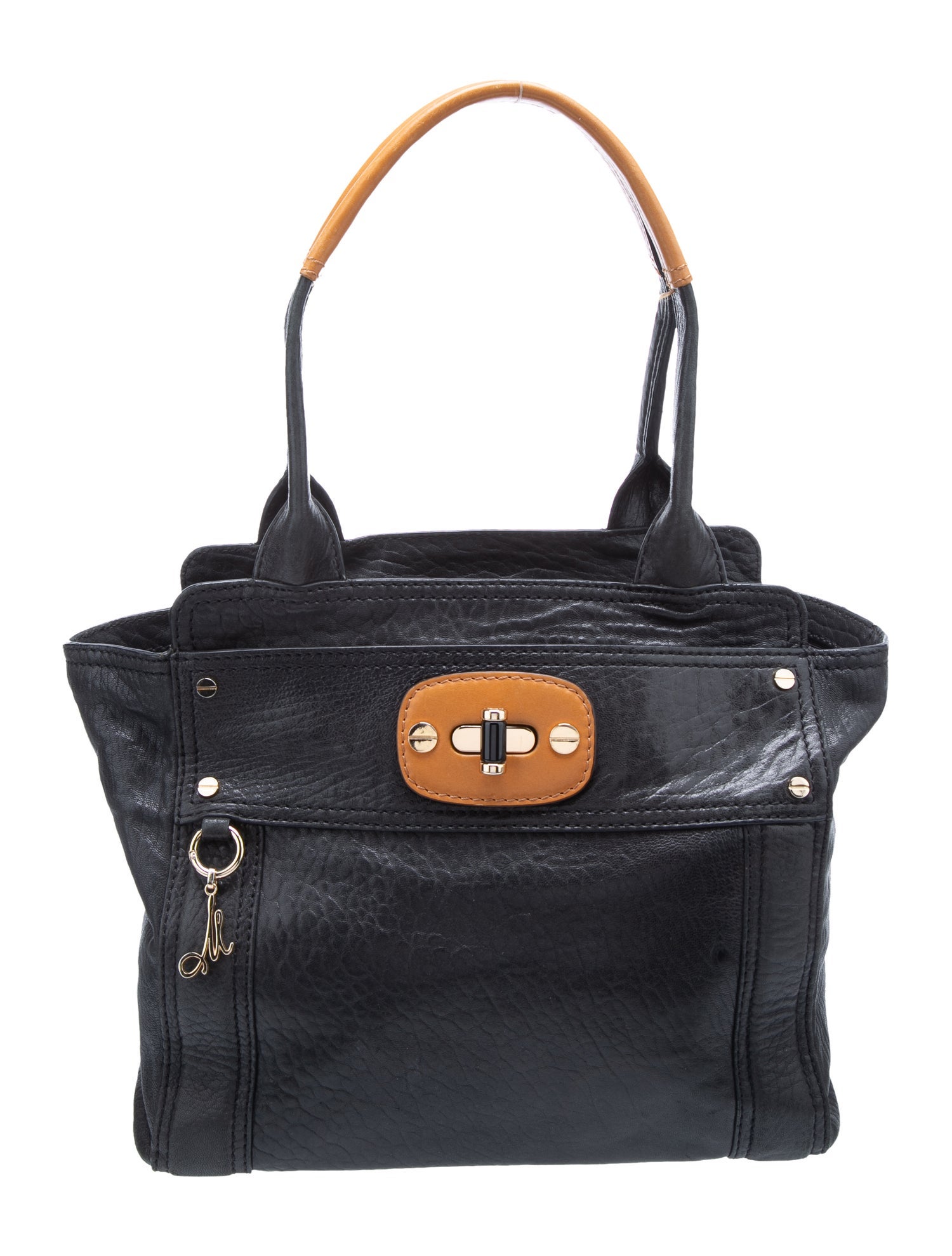 Milly Leather Top Handle Bag