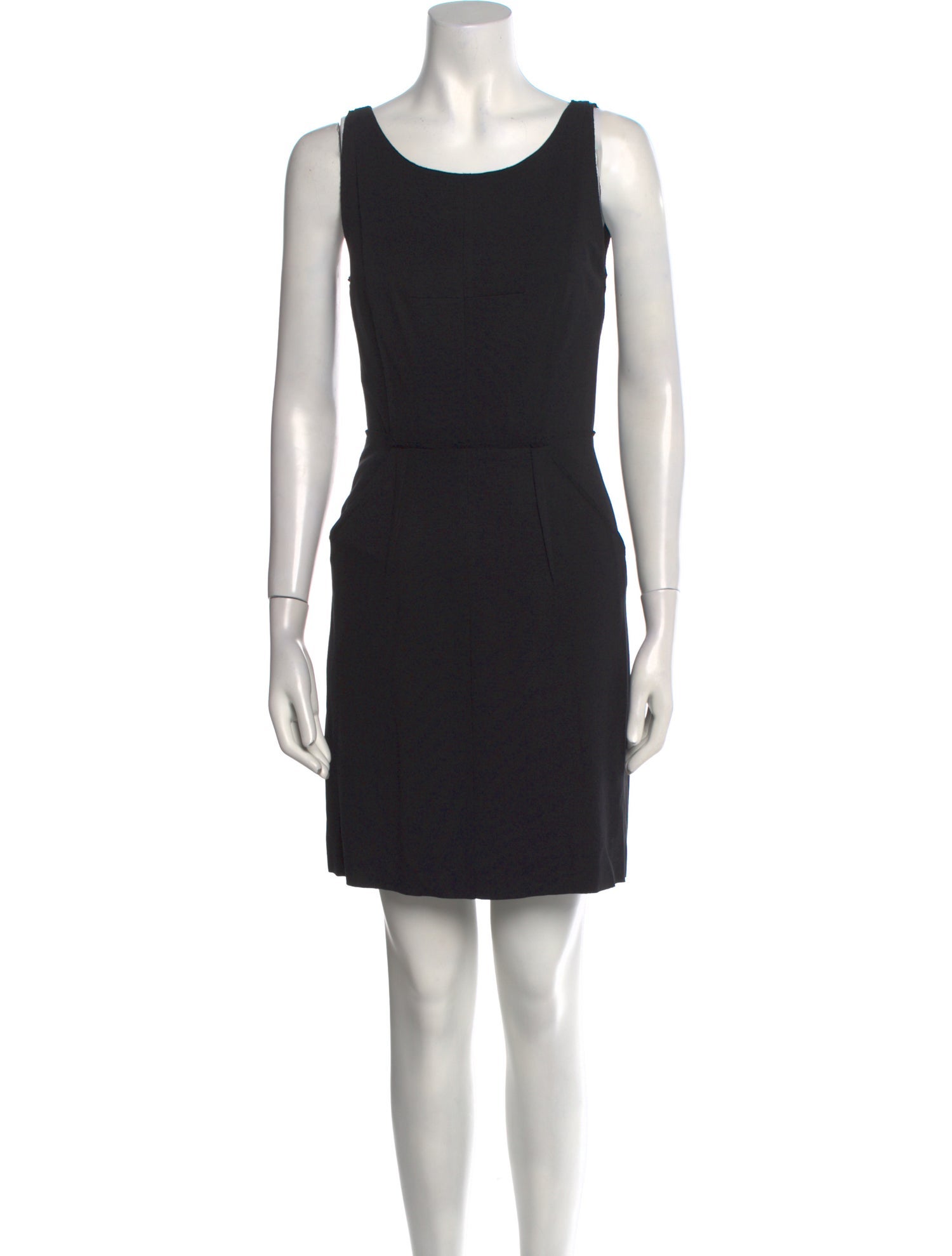 Milly Scoop Neck Mini Dress