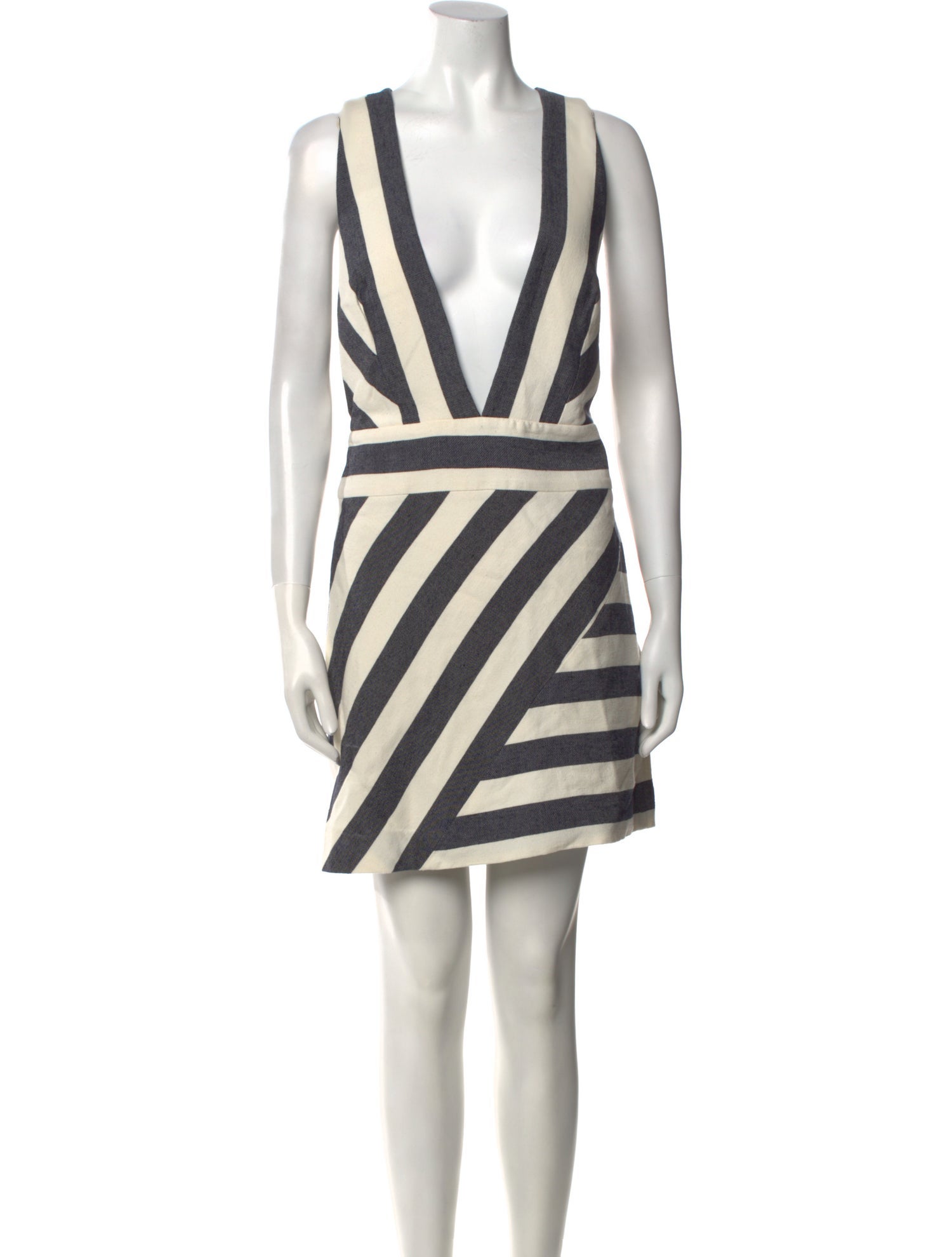 milly striped mini dress Milly Women's Sadie Stripe Mini Dress - Blue - Size XL