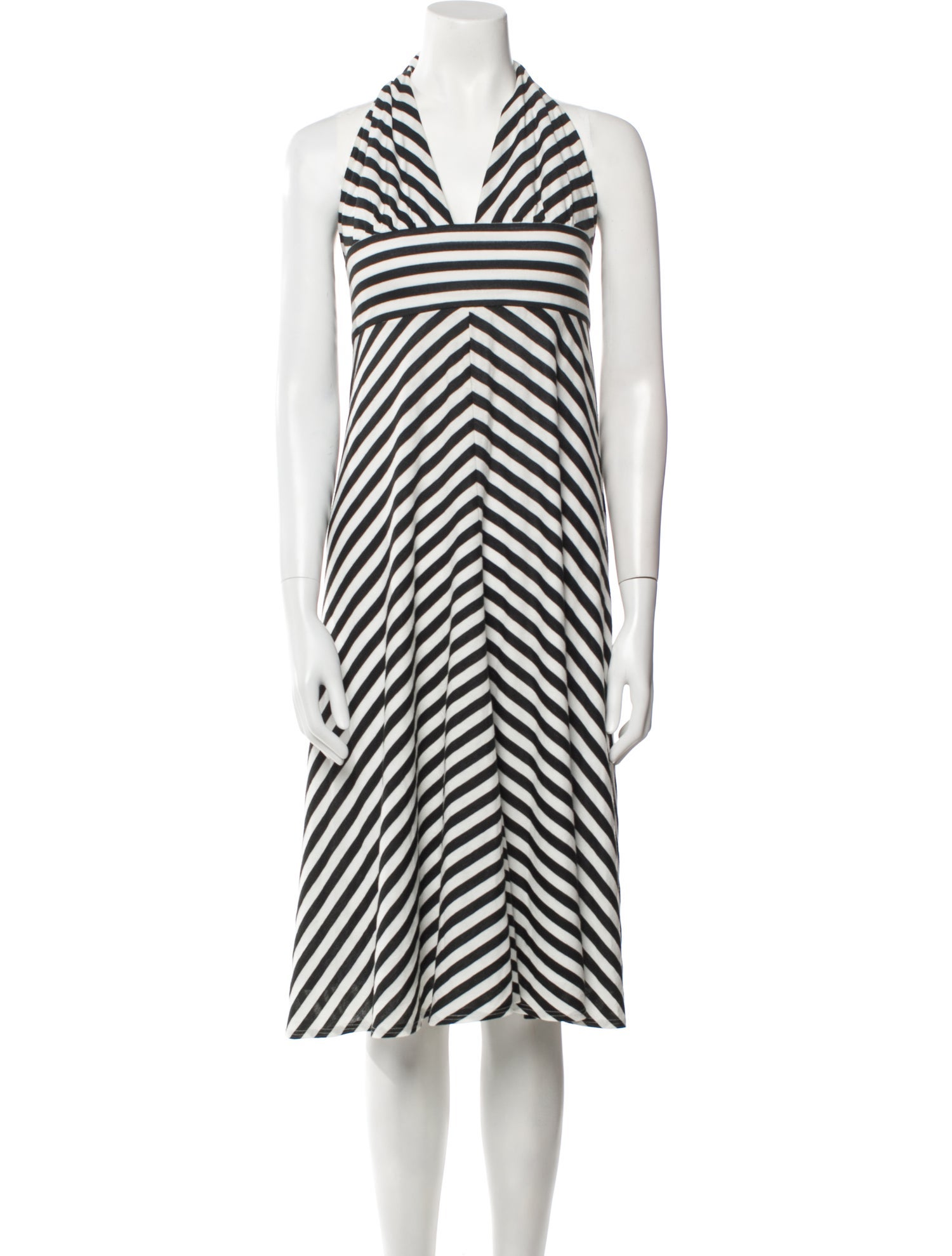 Milly Striped Midi Length Dress