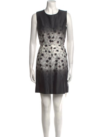 Milly Floral Print Mini Dress