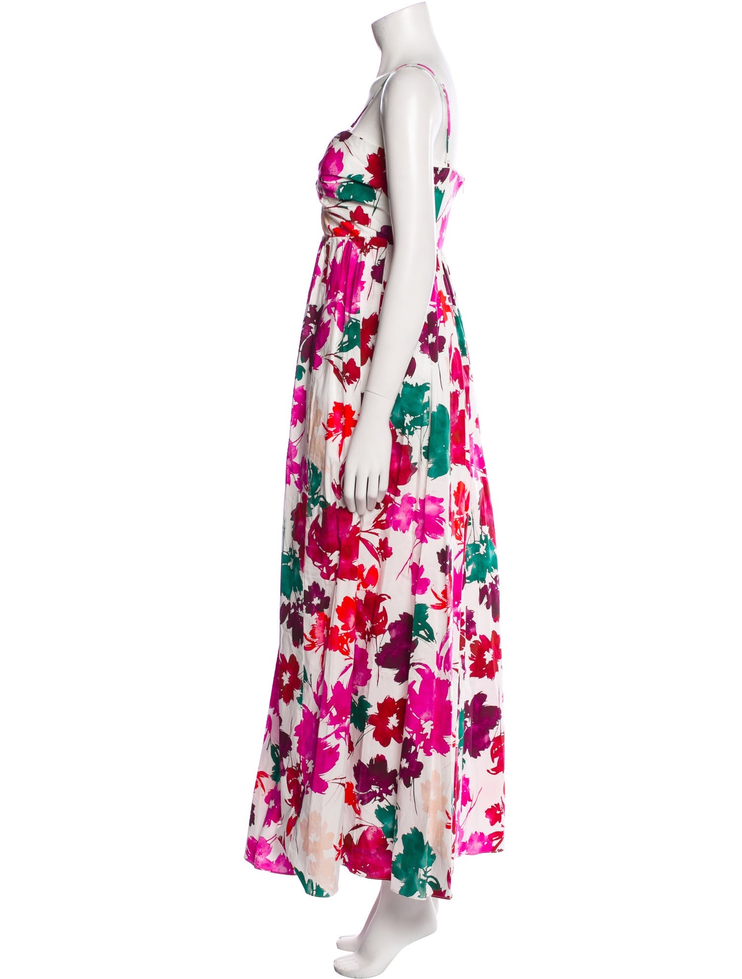 Milly Floral Print Long Dress