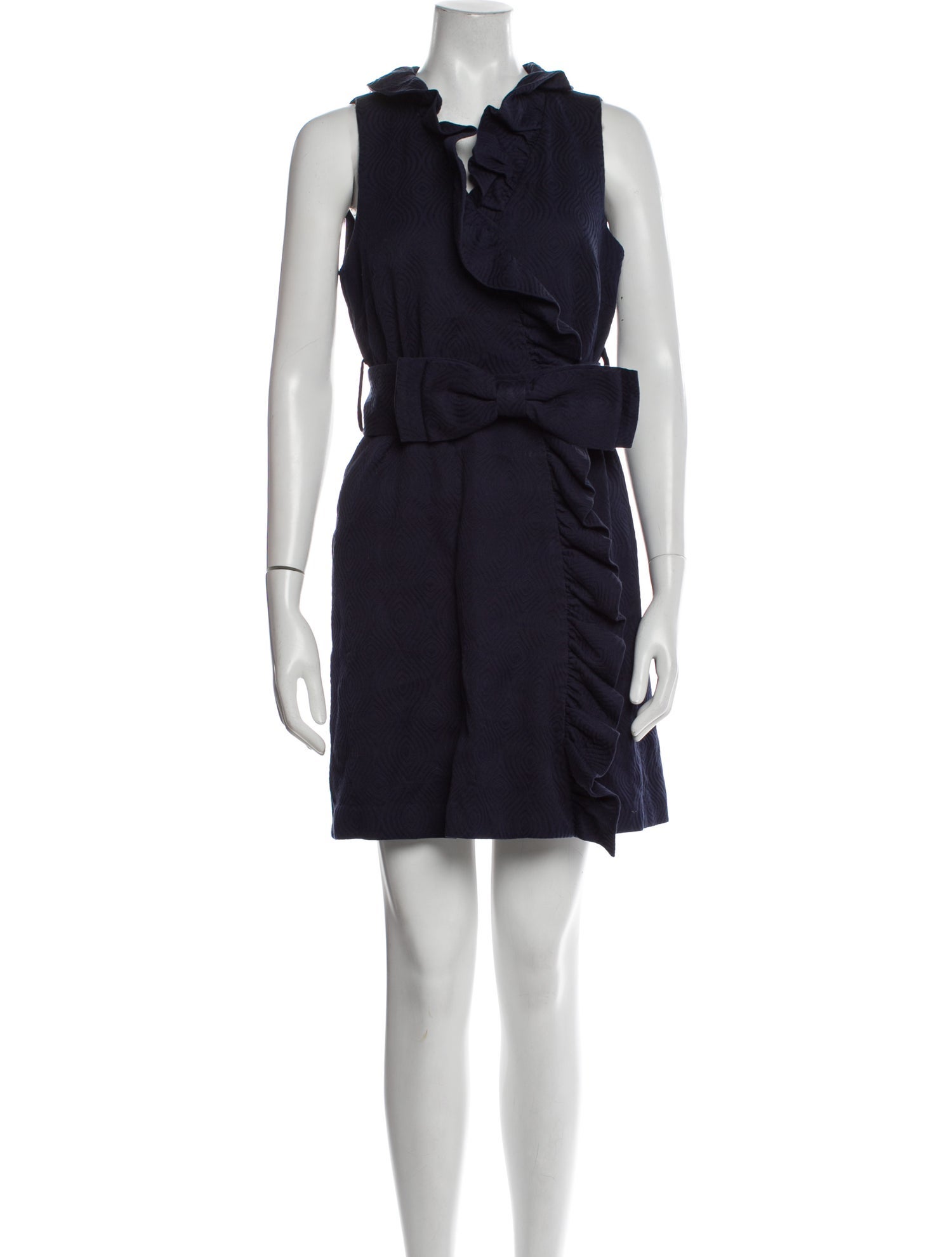 Milly V-Neck Mini Dress
