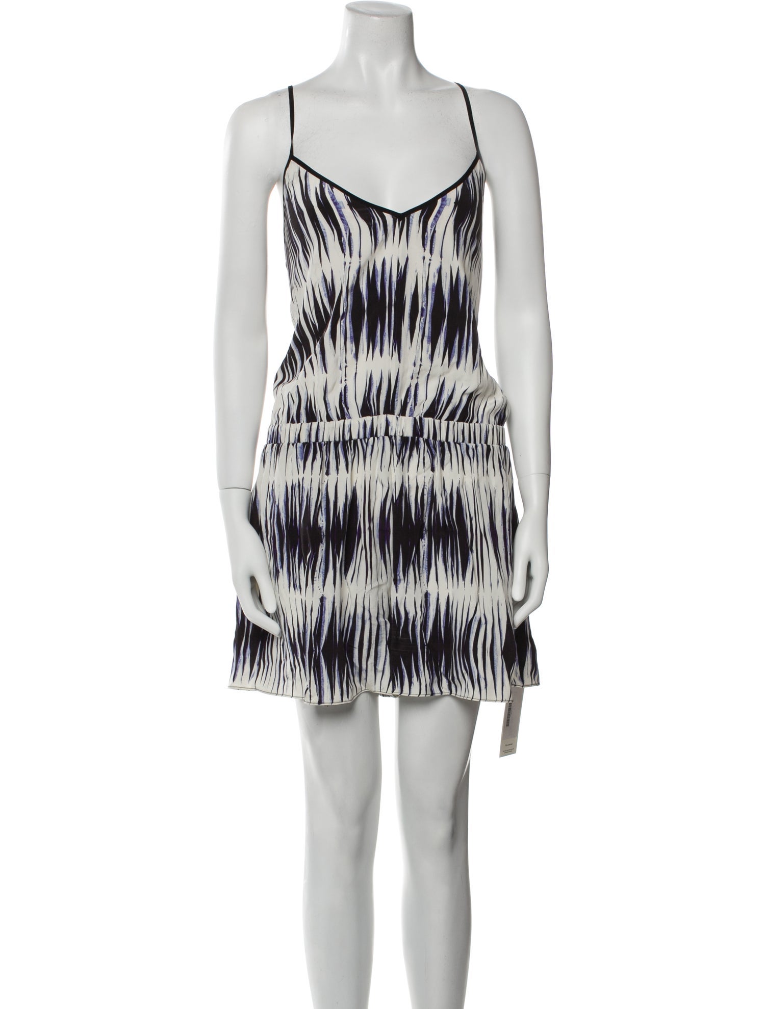 Milly Printed Scoop Neck Romper