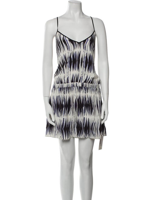 Milly Printed Scoop Neck Romper