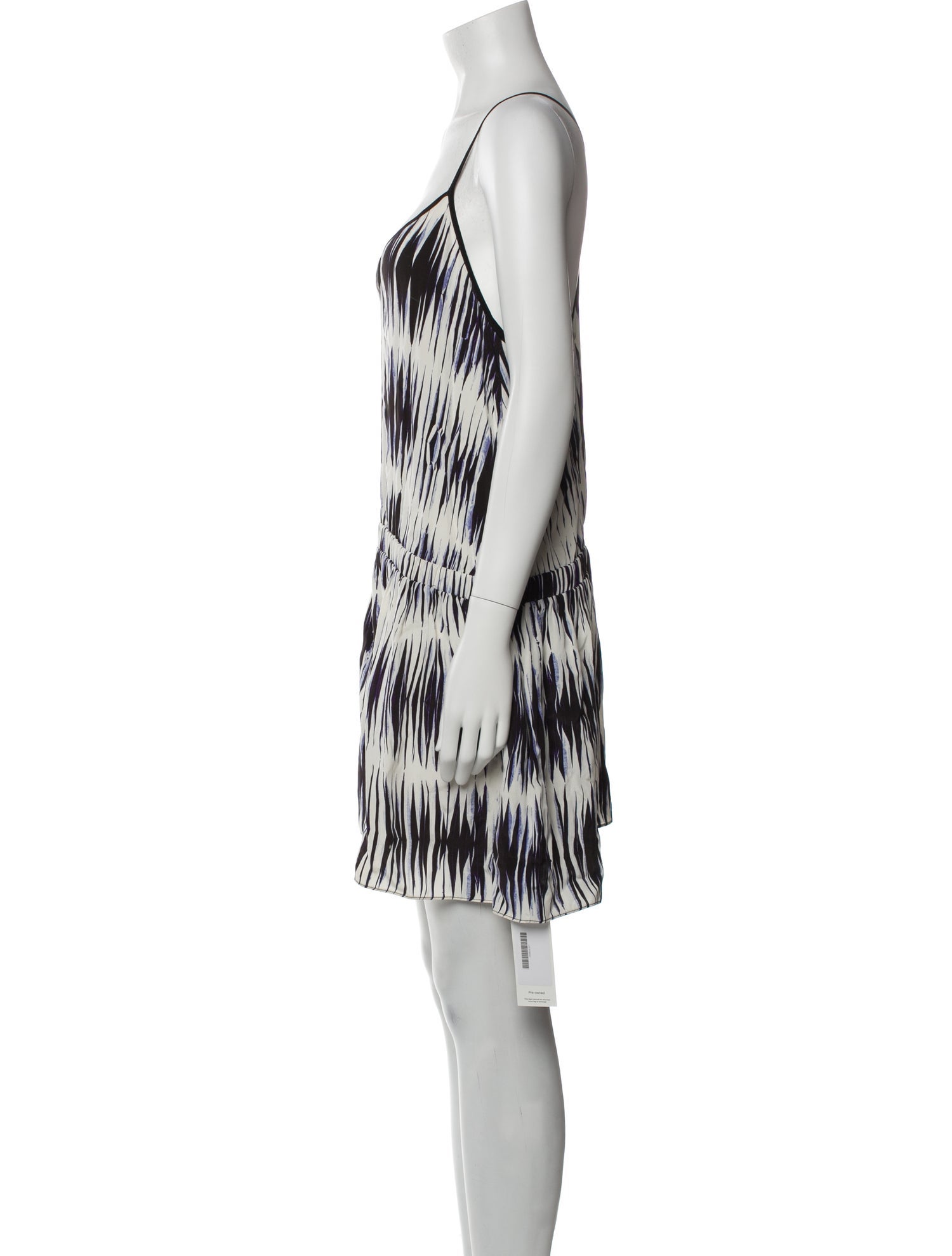 Milly Printed Scoop Neck Romper