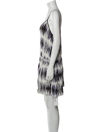 Milly Printed Scoop Neck Romper