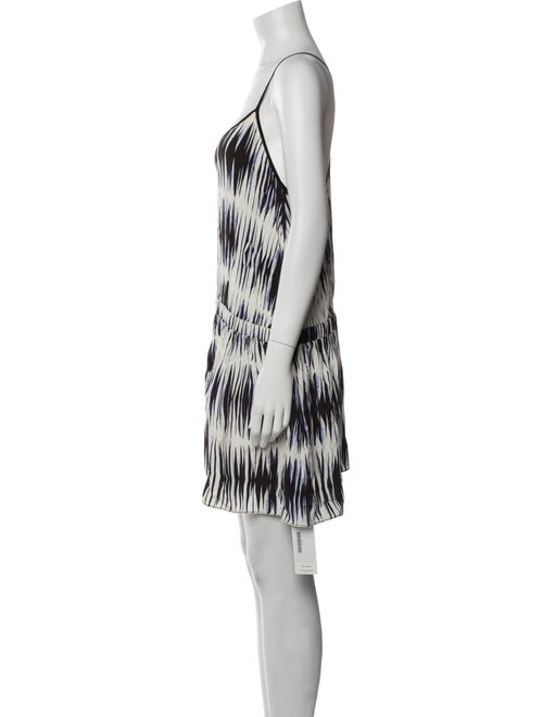 Milly Printed Scoop Neck Romper