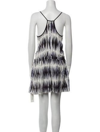 Milly Printed Scoop Neck Romper