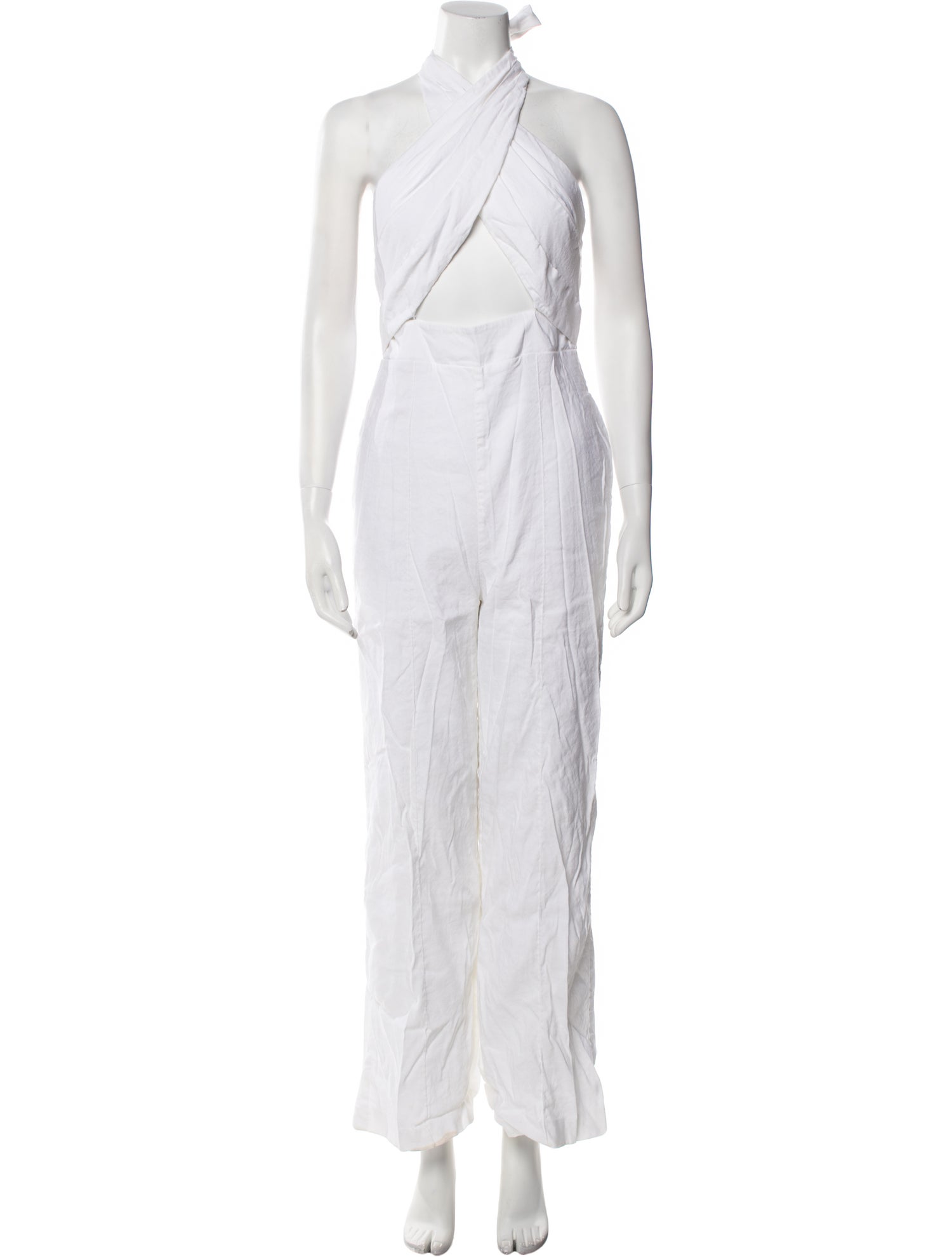 Milly Linen Halterneck Jumpsuit