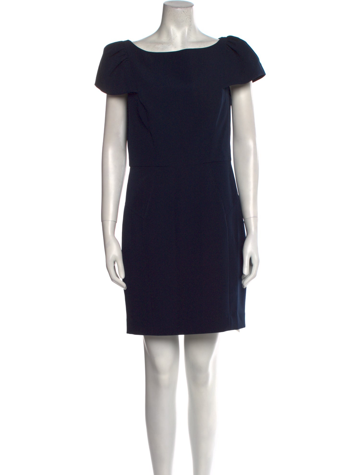 Milly Bateau Neckline Mini Dress