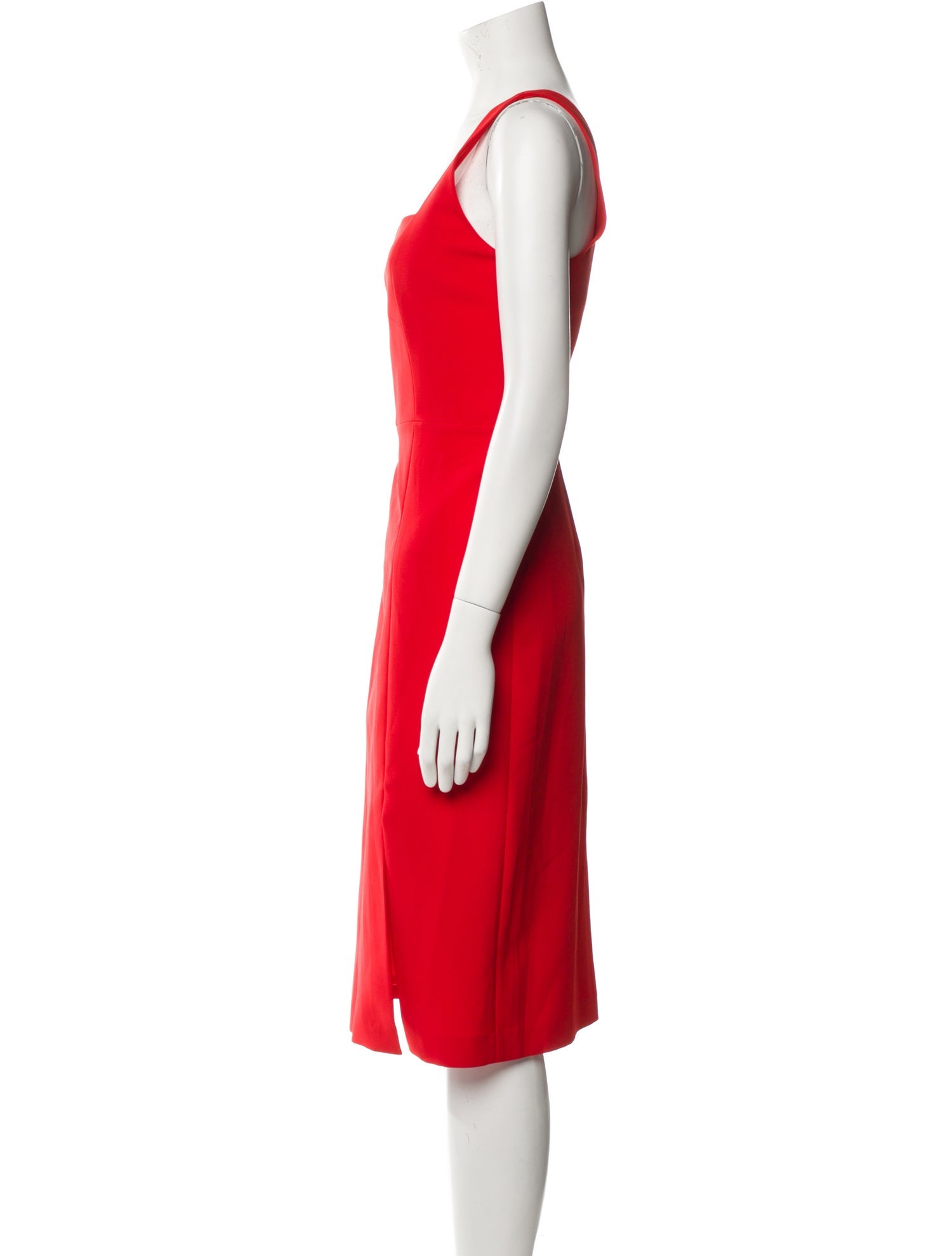 Milly Square Neckline Midi Length Dress