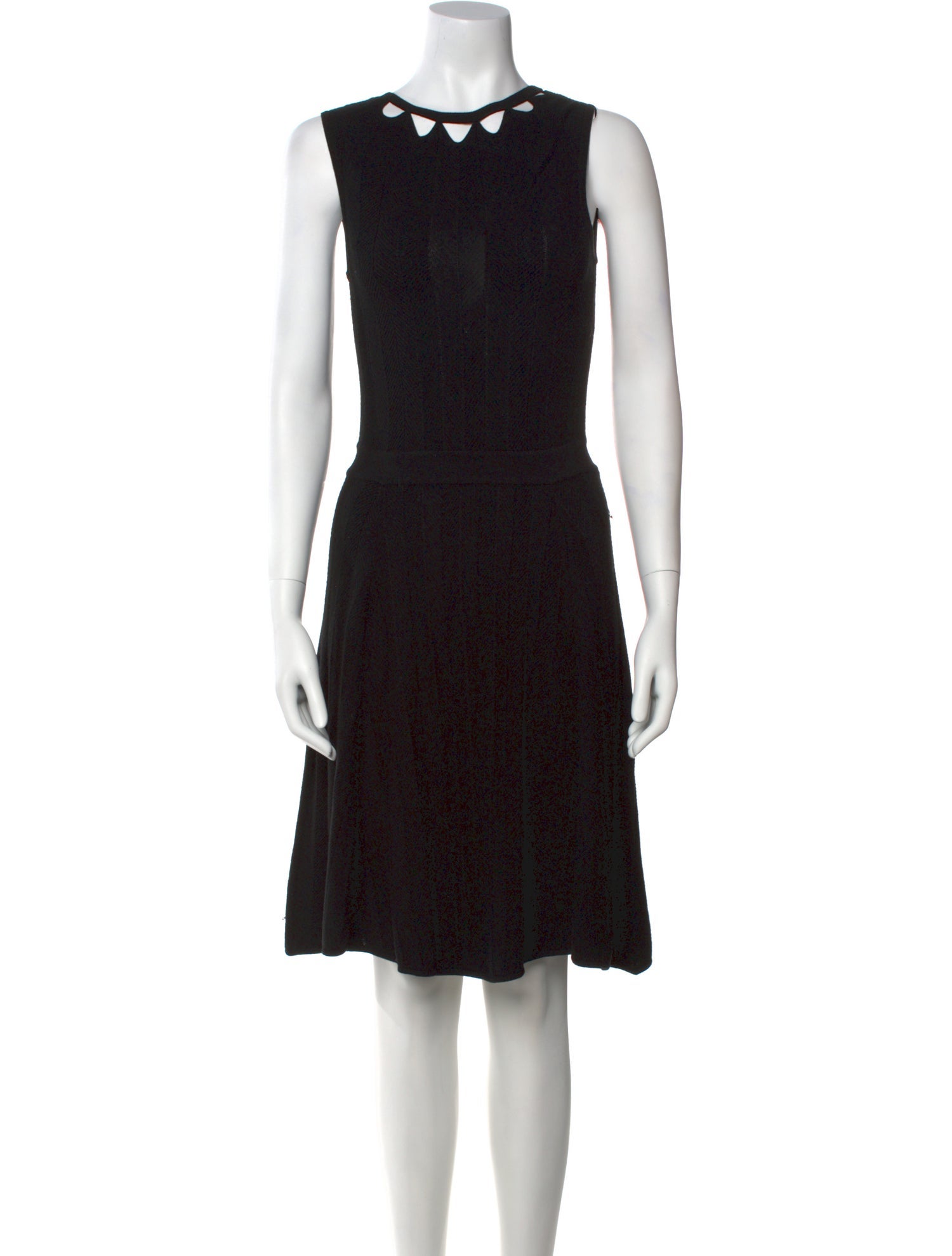 Milly Scoop Neck Knee-Length Dress