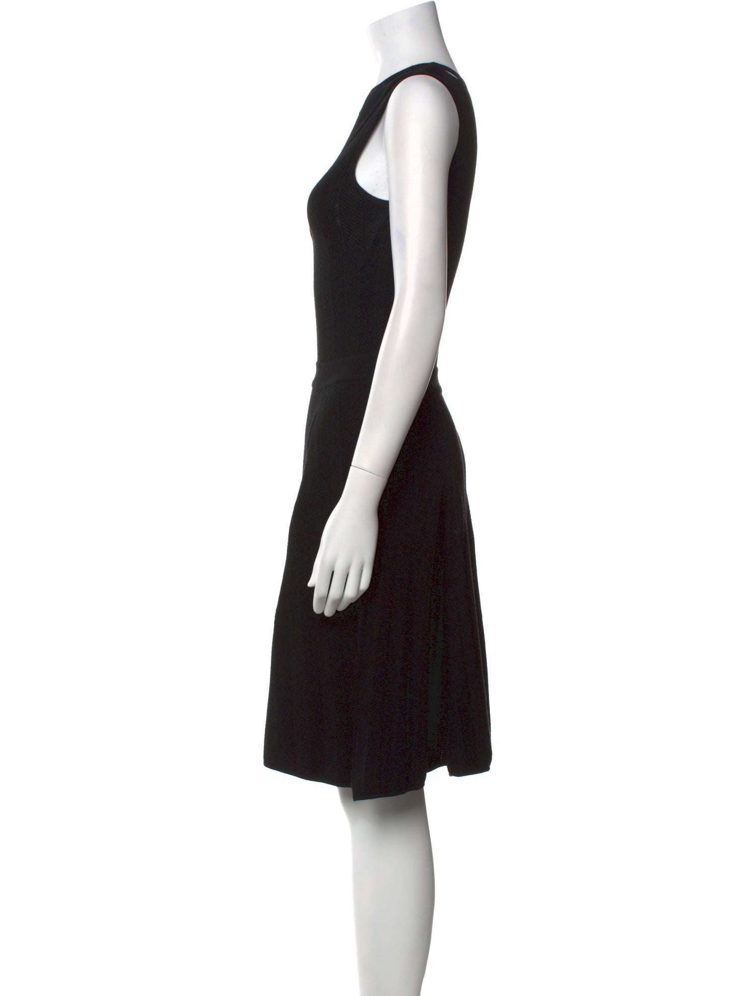 Milly Scoop Neck Knee-Length Dress