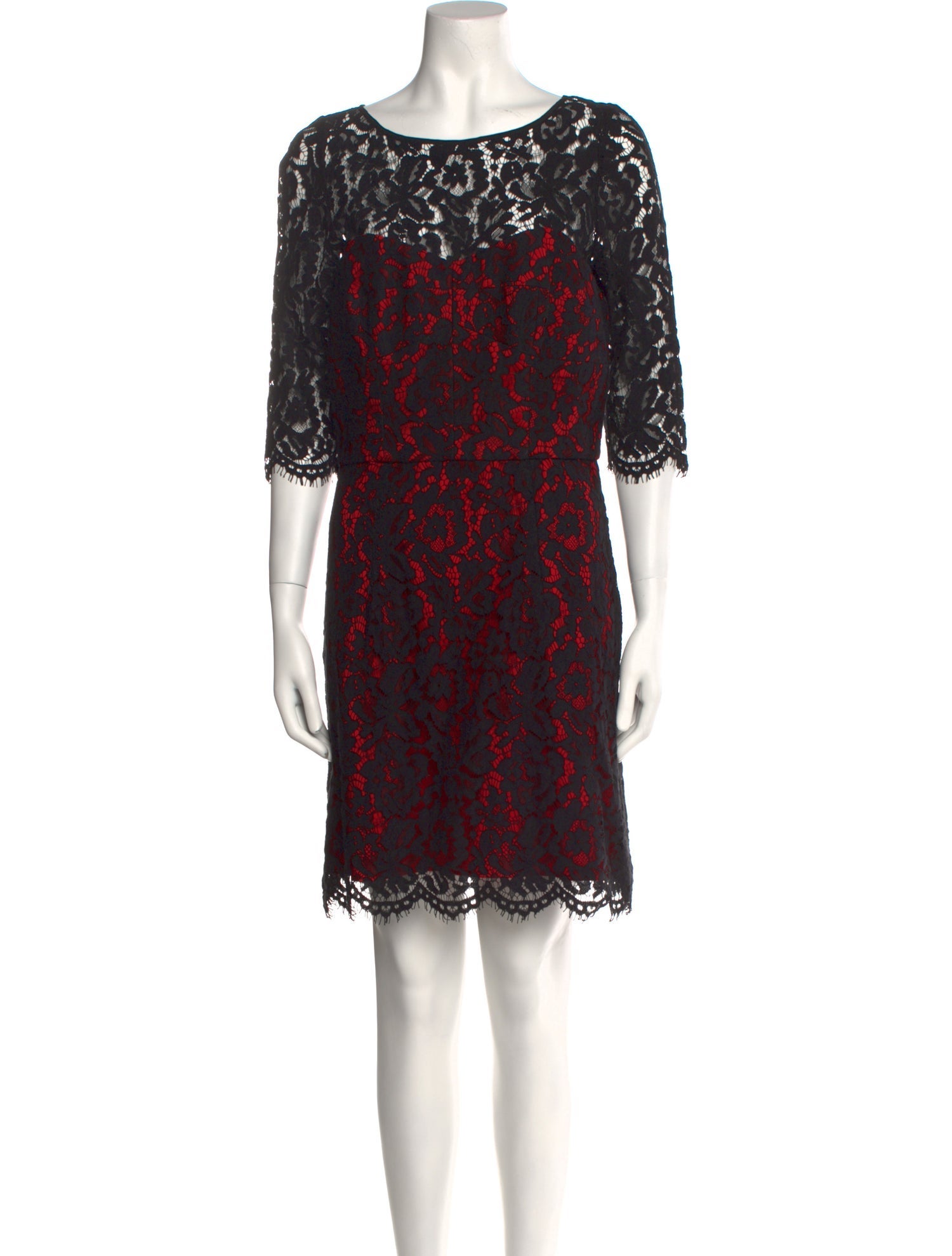 Milly Lace Pattern Mini Dress