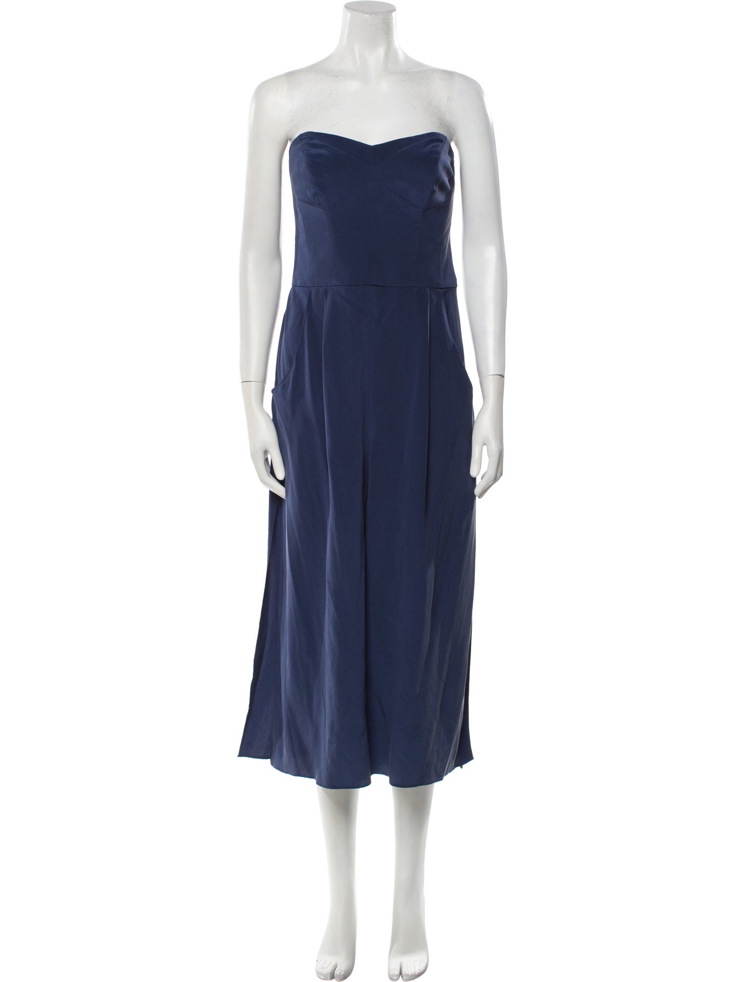 Milly Silk Strapless Jumpsuit