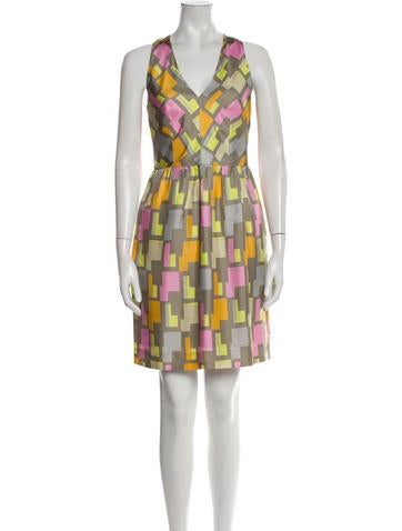 Milly Dresses Silk Knee-Length Dress US 2 | XS