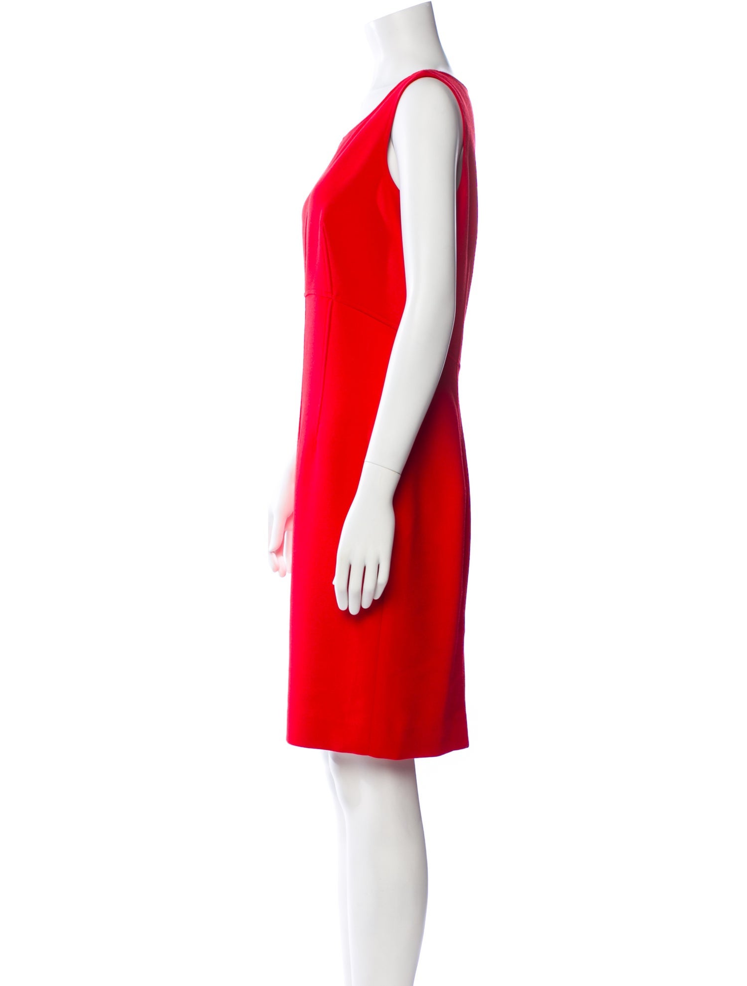 Milly Scoop Neck Knee-Length Dress