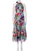 Milly Floral Print Long Dress