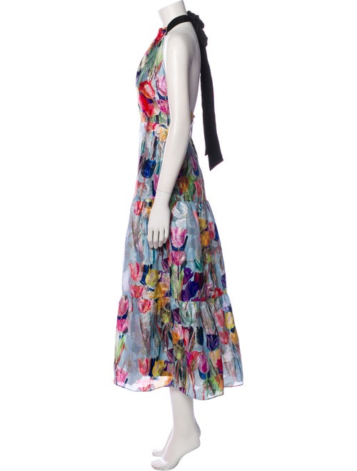 Milly Floral Print Long Dress