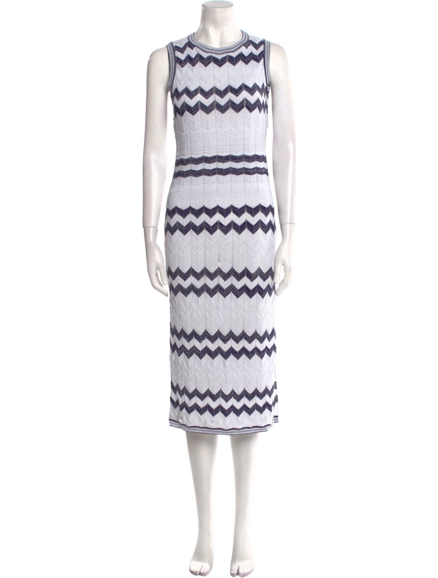 Milly Striped Midi Length Dress w/ Tags