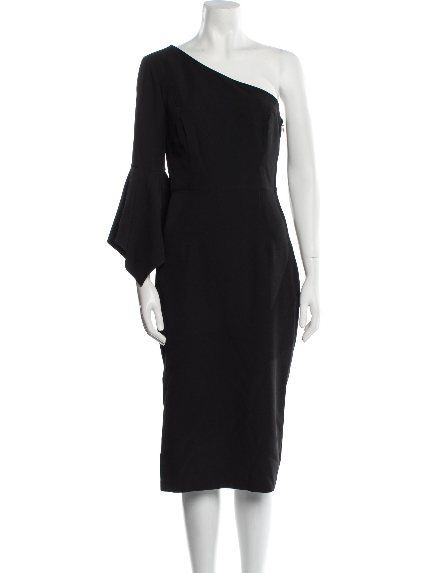 Milly One-Shoulder Midi Length Dress