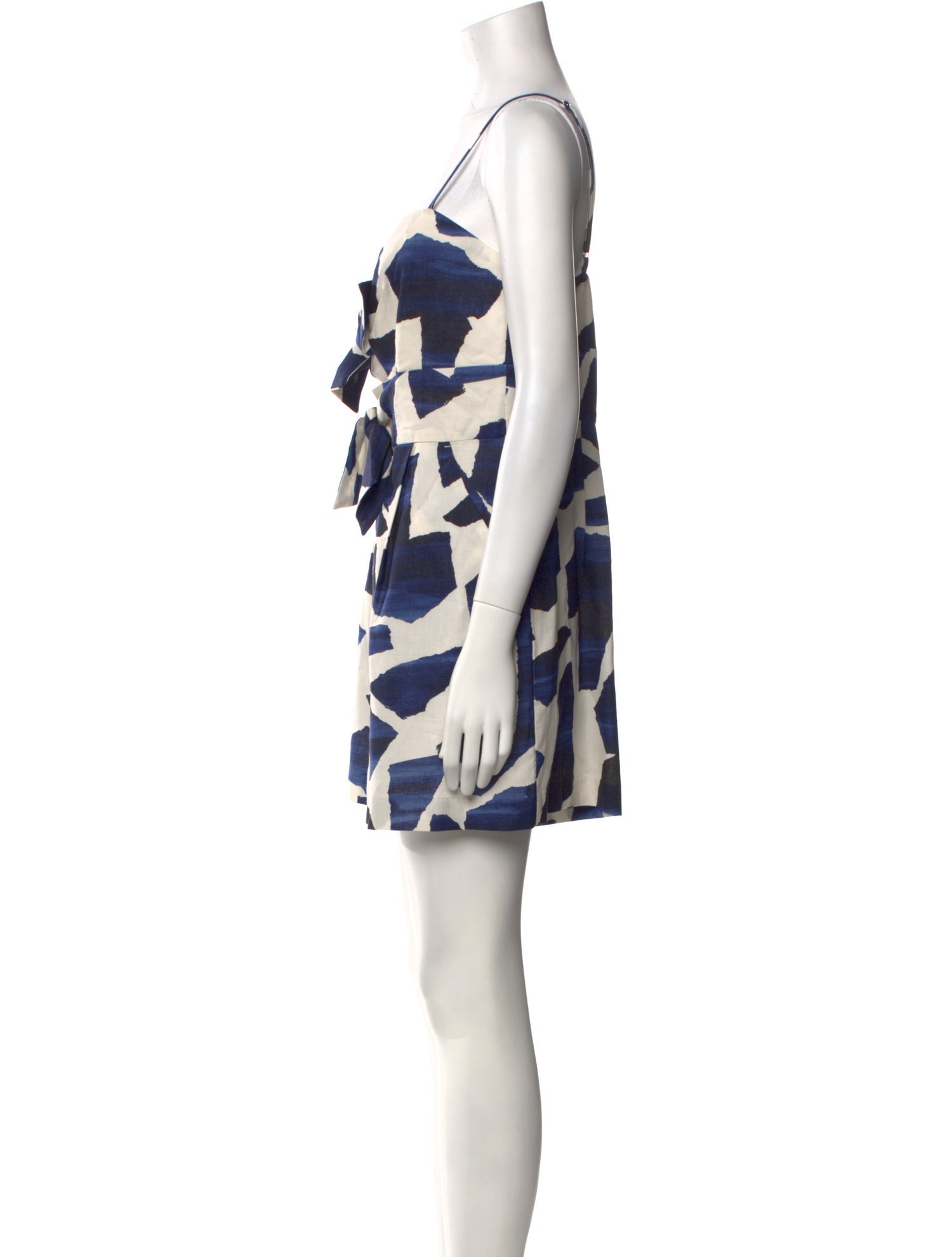 Milly Printed V-Neck Romper w/ Tags