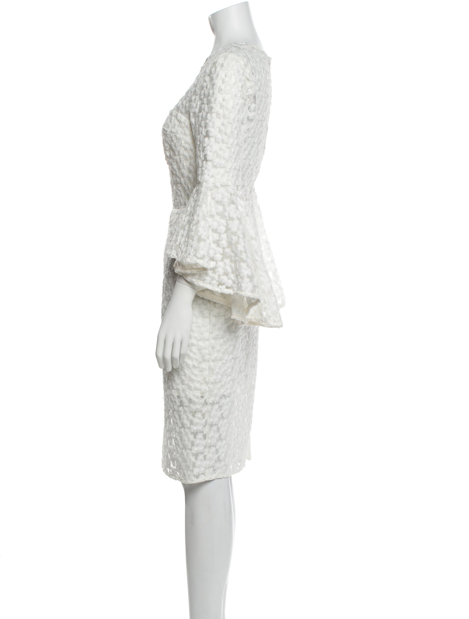 Milly Bateau Neckline Knee-Length Dress