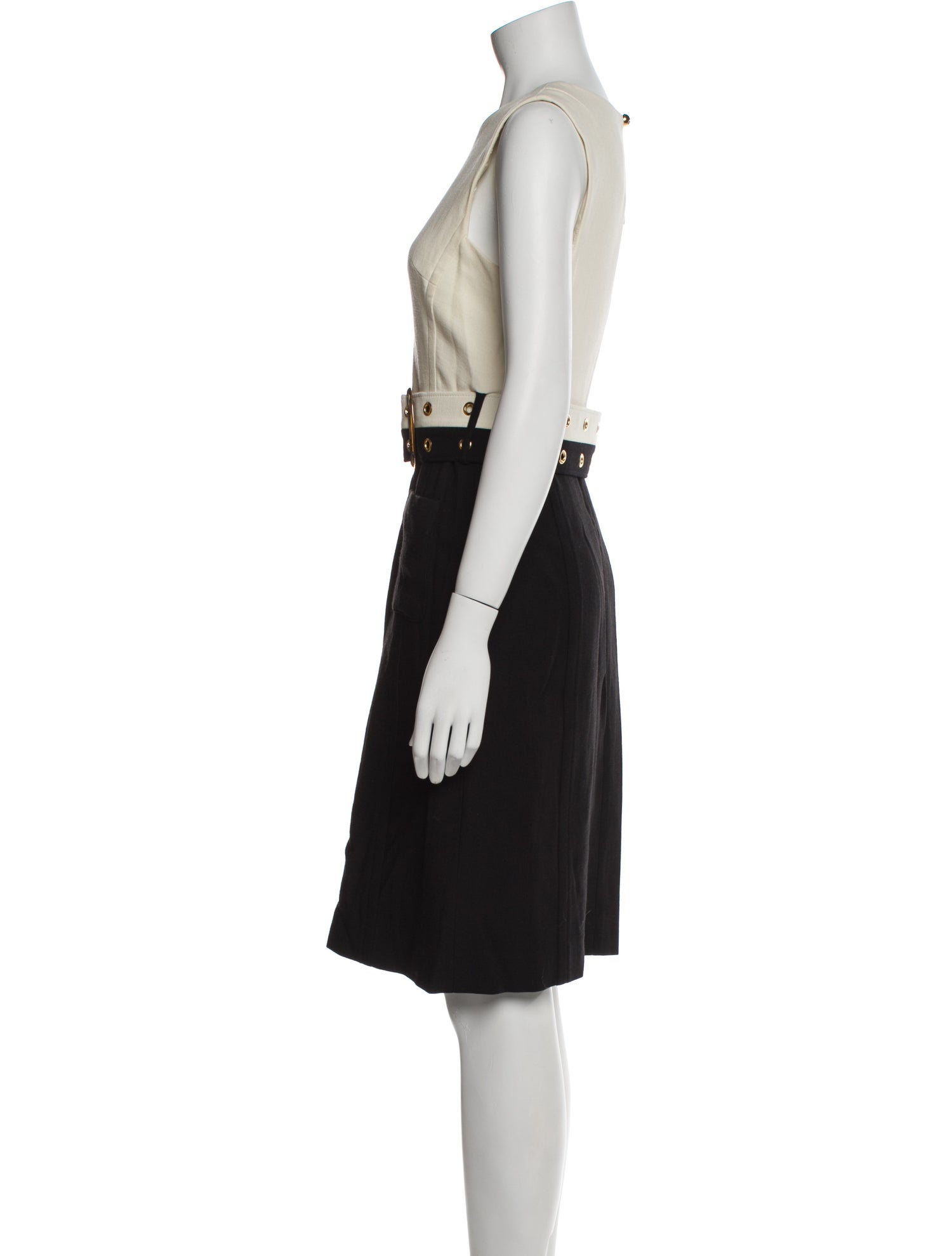 Milly Crew Neck Knee-Length Dress