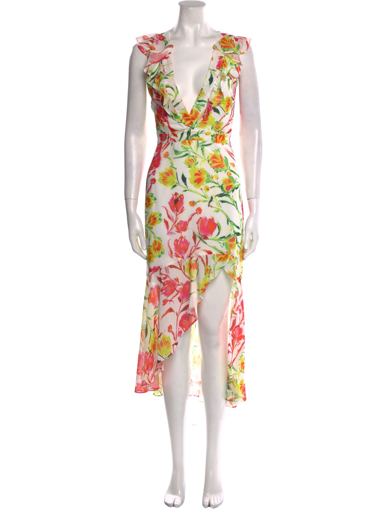 Milly Floral Print Long Dress