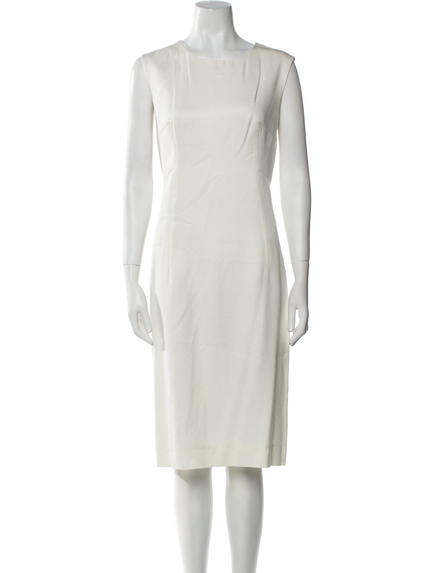 Milly Bateau Neckline Midi Length Dress