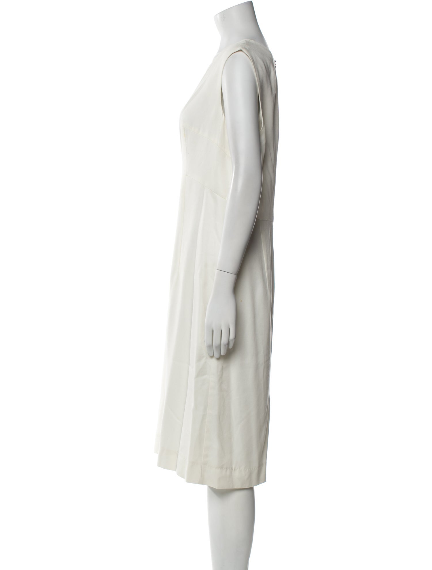 Milly Bateau Neckline Midi Length Dress