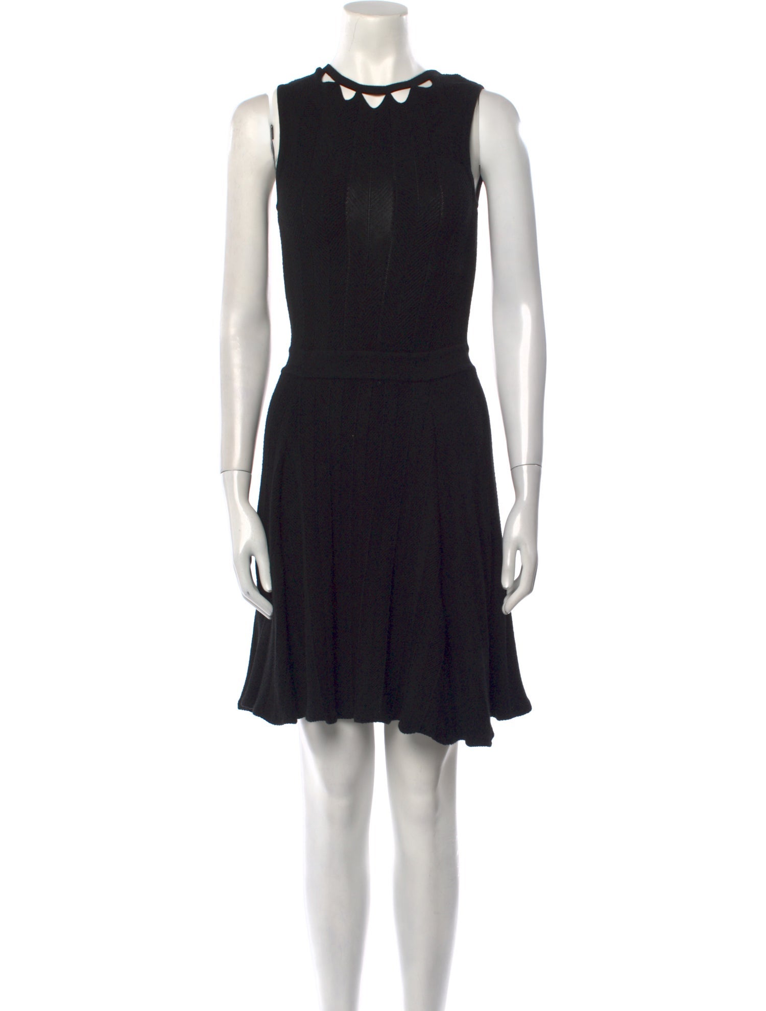 Milly Crew Neck Knee-Length Dress