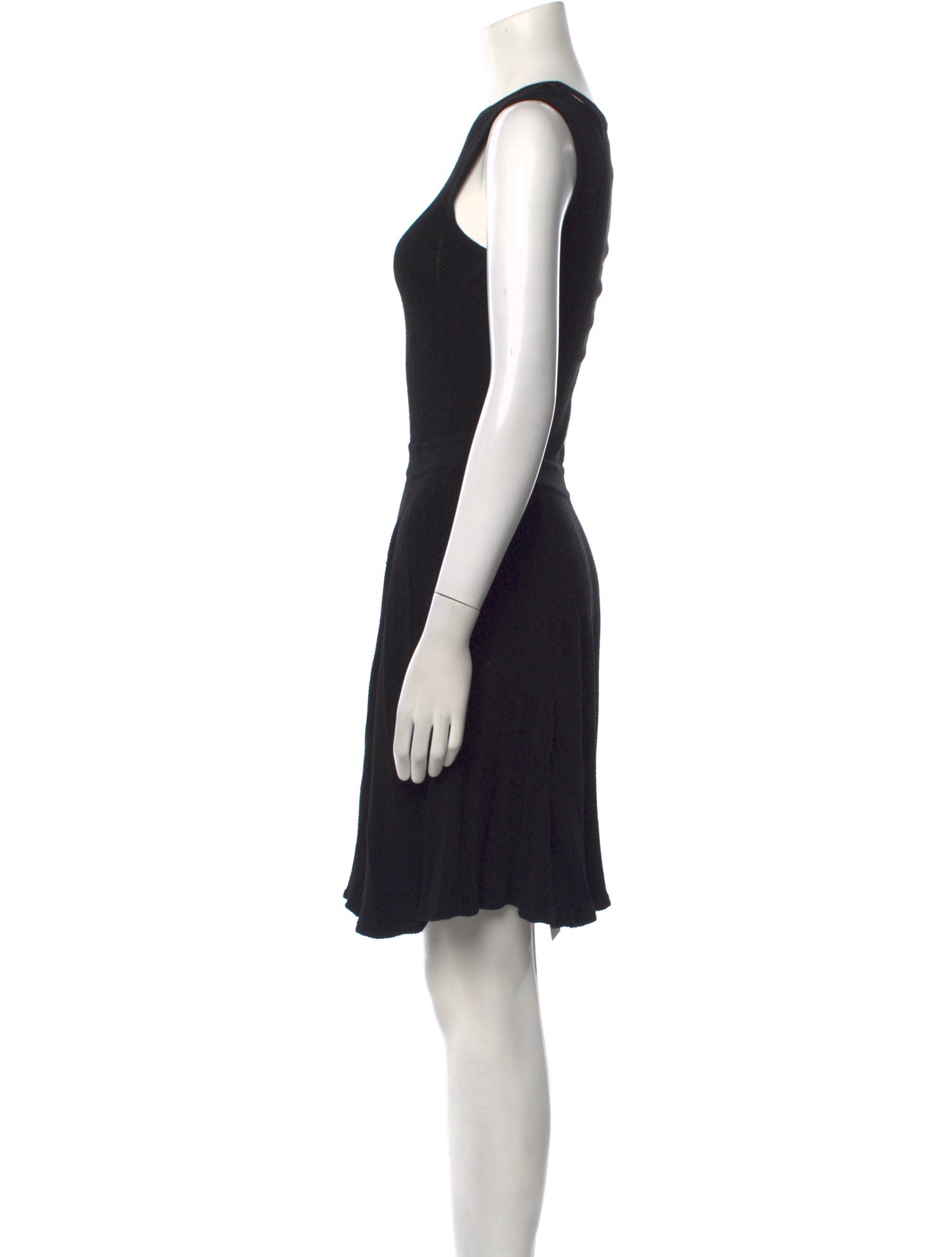 Milly Crew Neck Knee-Length Dress