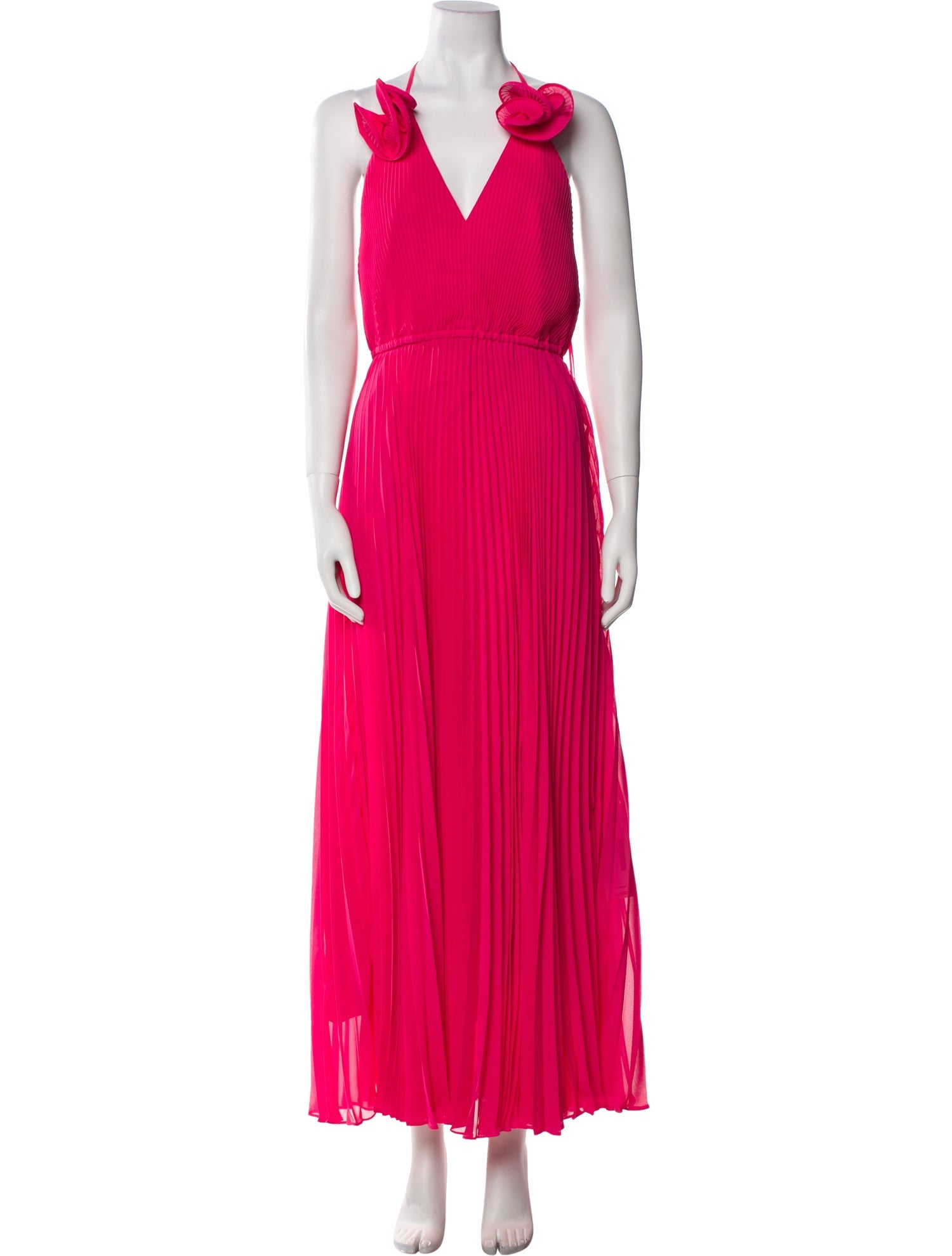 Milly V-Neck Long Dress