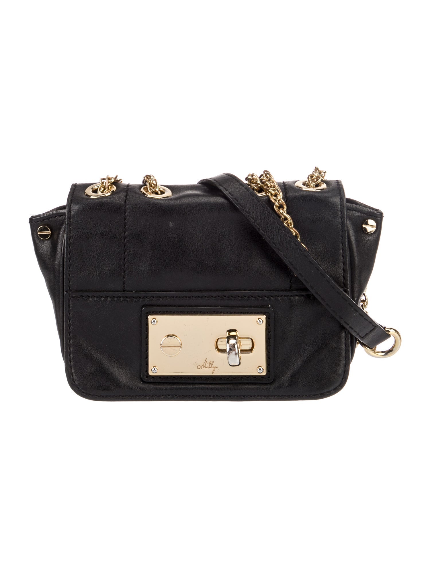 Milly Leather Crossbody Bag