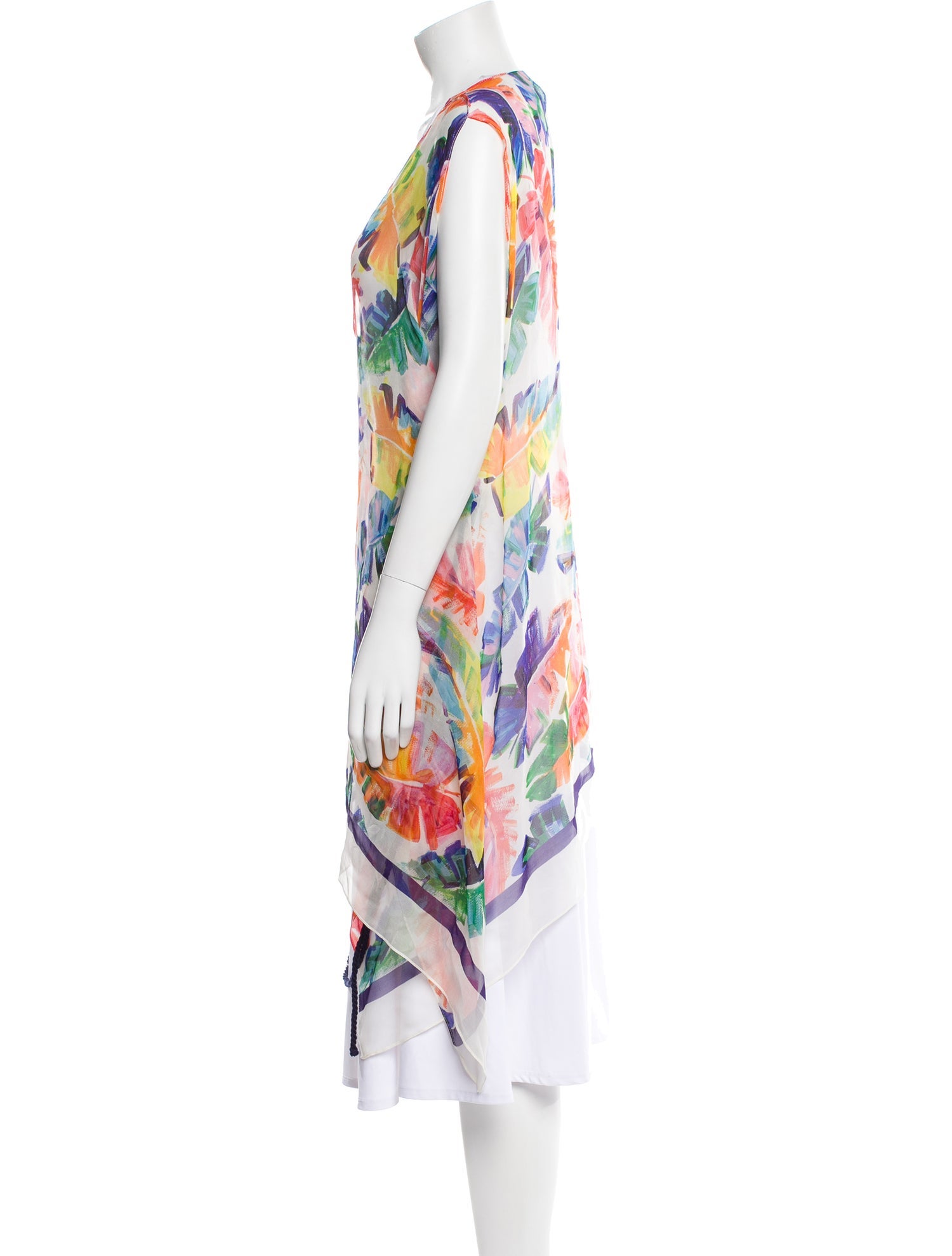 Milly Printed Ruffle Embellishment Cover-Up