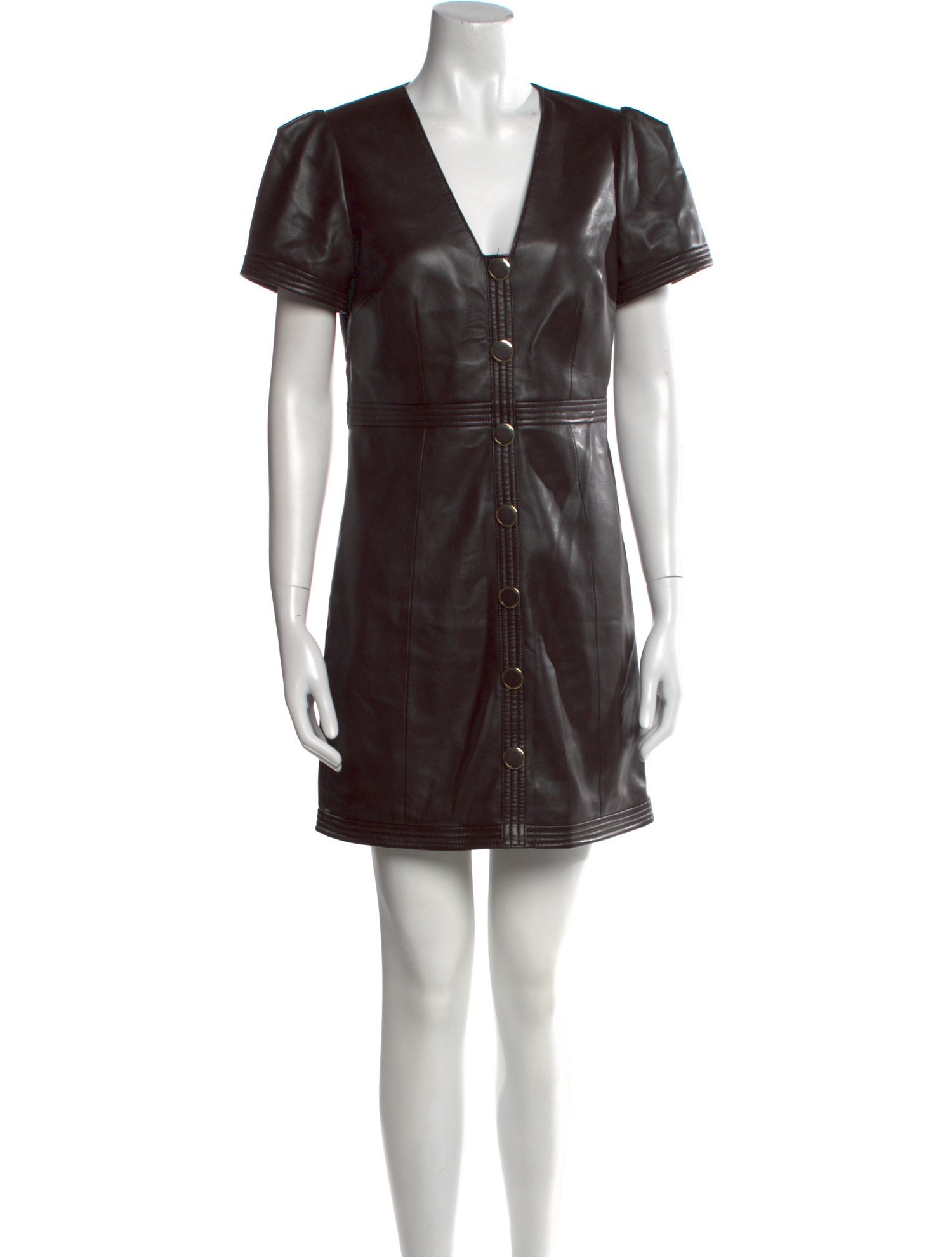 Milly V-Neck Mini Dress