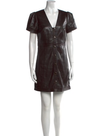 Milly V-Neck Mini Dress